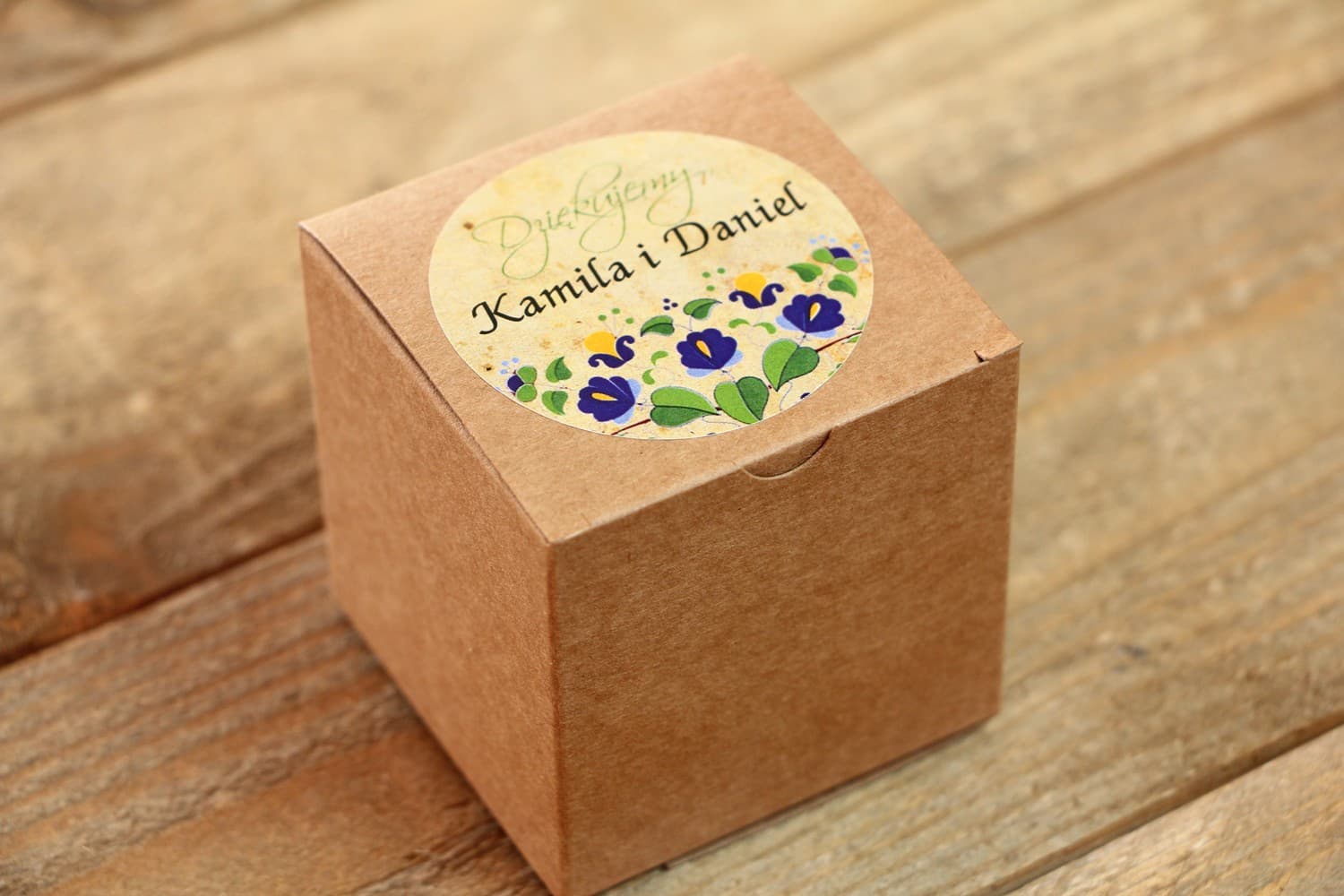 Cajitas Eco con Diseño Casubio | Detalles para Invitados de Boda Folk | Folk nº 2