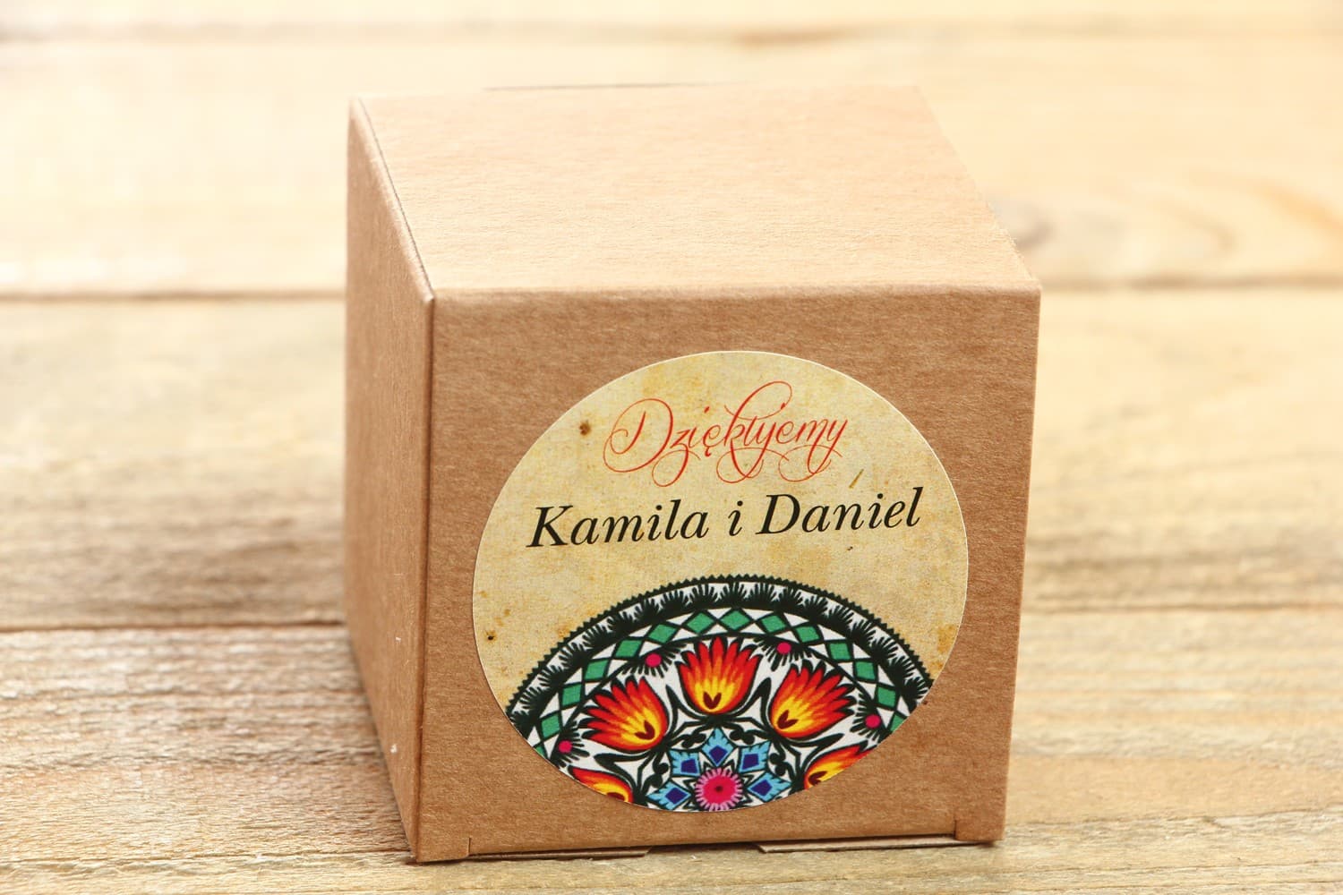 Cajitas Eco para Regalos de Invitados | Recuerdos de Boda en Estilo Popular | Folk nº 1