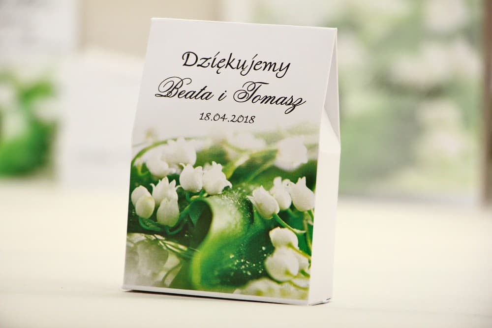 Elegantes Cajitas con Lirios del Valle | Detalles para Invitados para Dulces | Elegant n.º 3