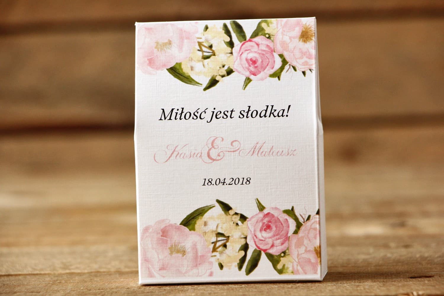 Cajitas con Peonías y Dulces | Detalles para Invitados de Boda | Flores Pintadas nº 12