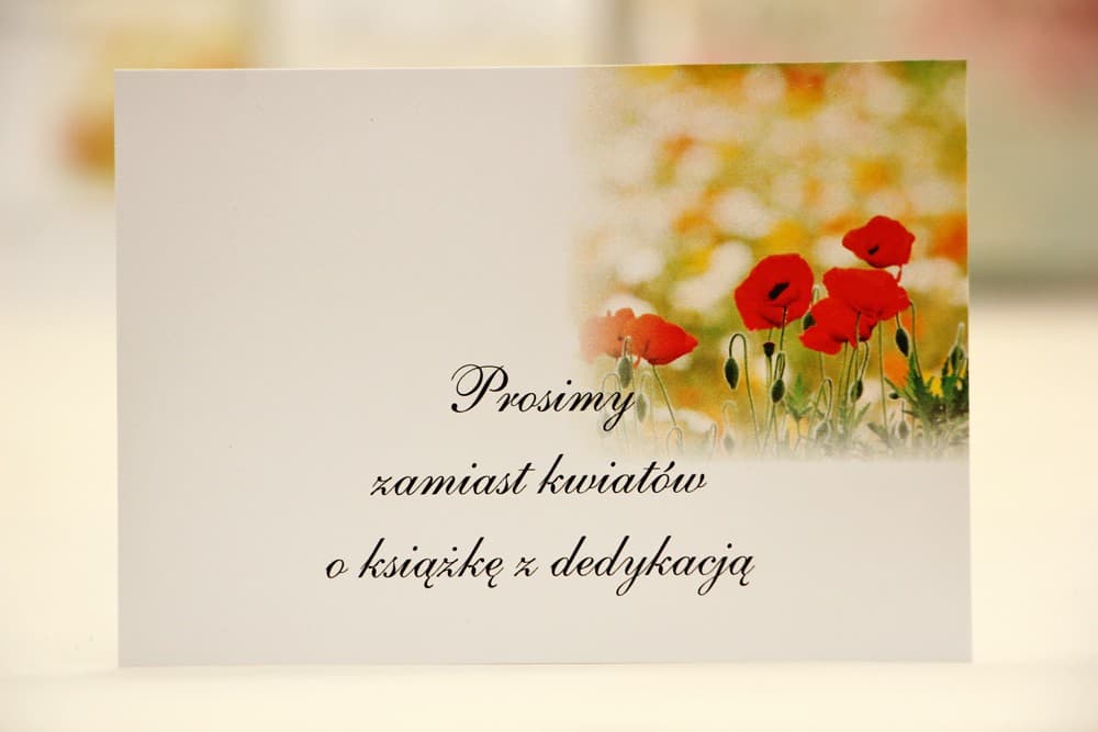 Poppy Wedding Invitation Enclosure Card, Red Flowers | Info Card | Elegant No. 21