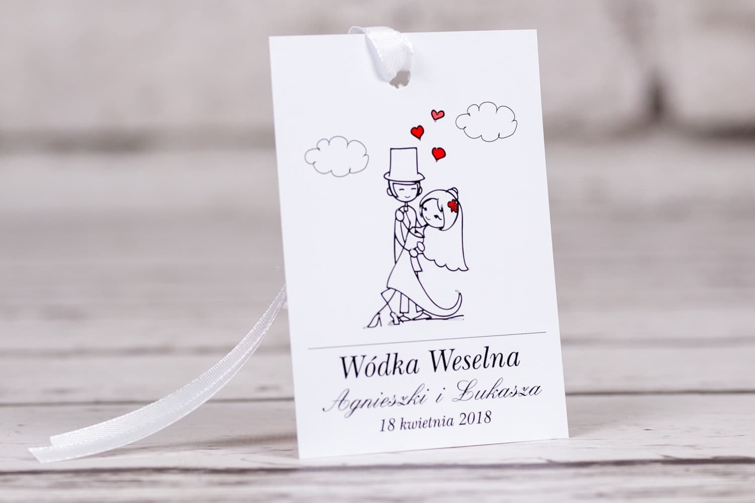 Divertidas Etiquetas para Vodka con Dibujo | Etiquetas Personalizadas para Alcohol de Boda | Bueno n.º 4