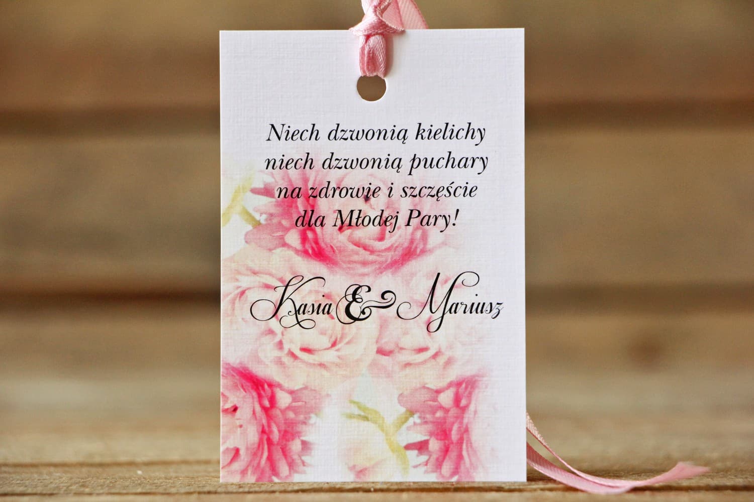 Etiquetas para Botellas con Peonías, Personalizadas | Etiquetas para Alcohol de Boda Florales | Flores Pintadas nº 9