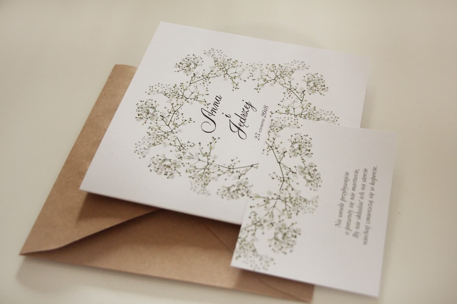 Élégante papeterie de mariage Kalia n° 10 papier satiné Amelia Wedding