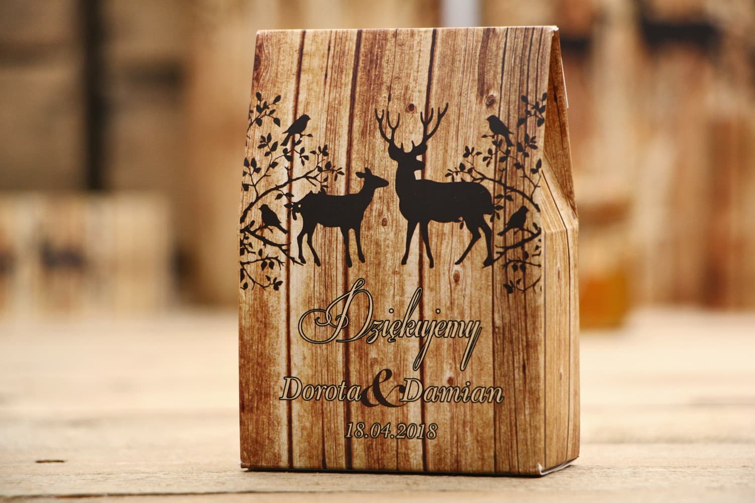 Rustic Woodland Deer Favour Boxes | Wedding Guest Gifts | Rustic No. 3