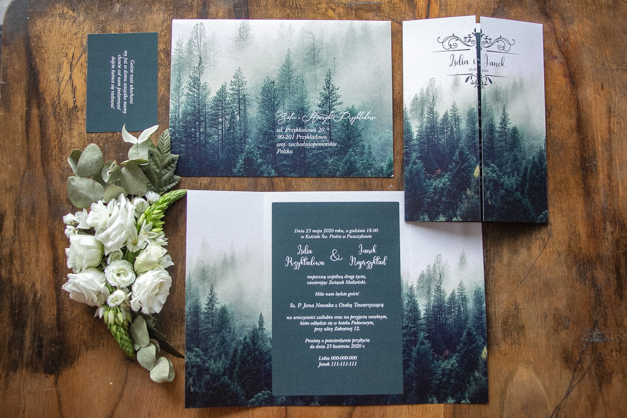 Ethereal No. 6 Wedding Invitation – Forest & Boho Theme - 2