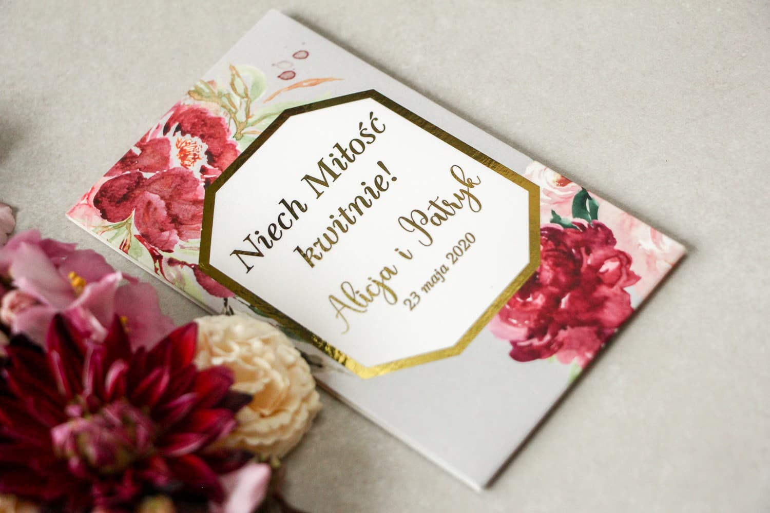 Forget-Me-Not Seed Wedding Favours with Gold Foiling | Peony Wedding Gifts | Lotus No. 2