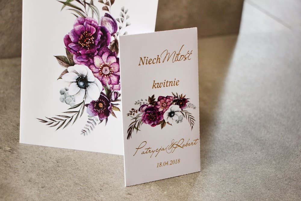 Gold Foiled Forget-Me-Not Seeds Wedding Favours | Original and Personalized Wedding Gifts | Cykade No. 1