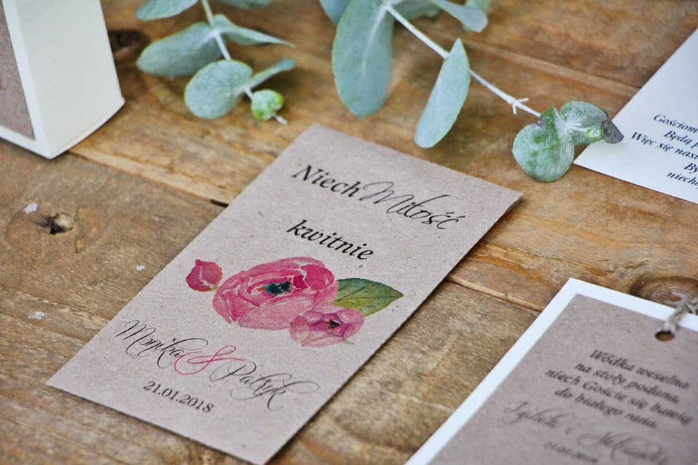 Eco-Friendly Forget-Me-Not Seed Wedding Favours | Personalized Peony Wedding Gifts | Margaret No. 2