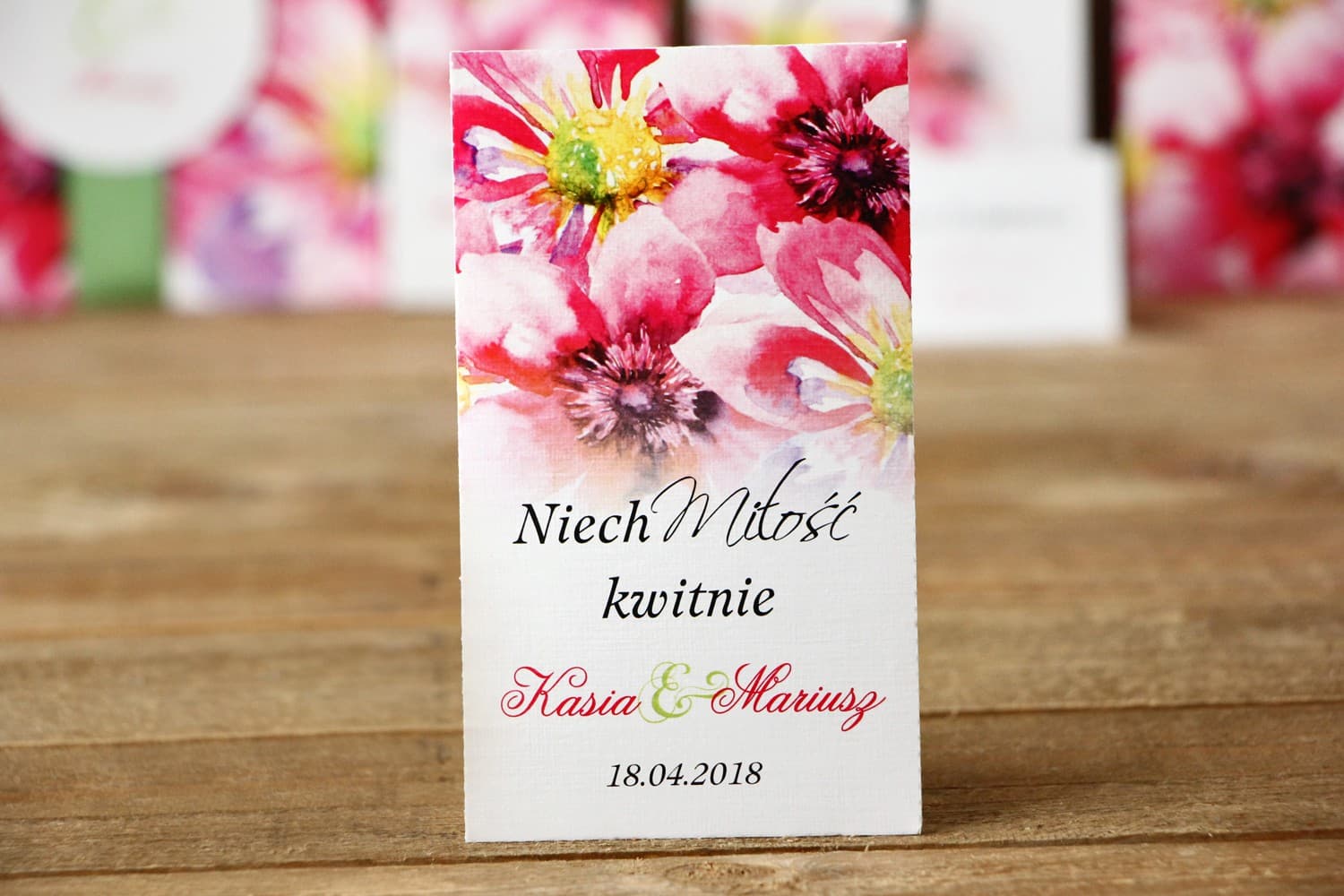 Eco Wedding Favours Forget-Me-Not Seeds | Original Wedding Gifts | Painted Flowers No. 7