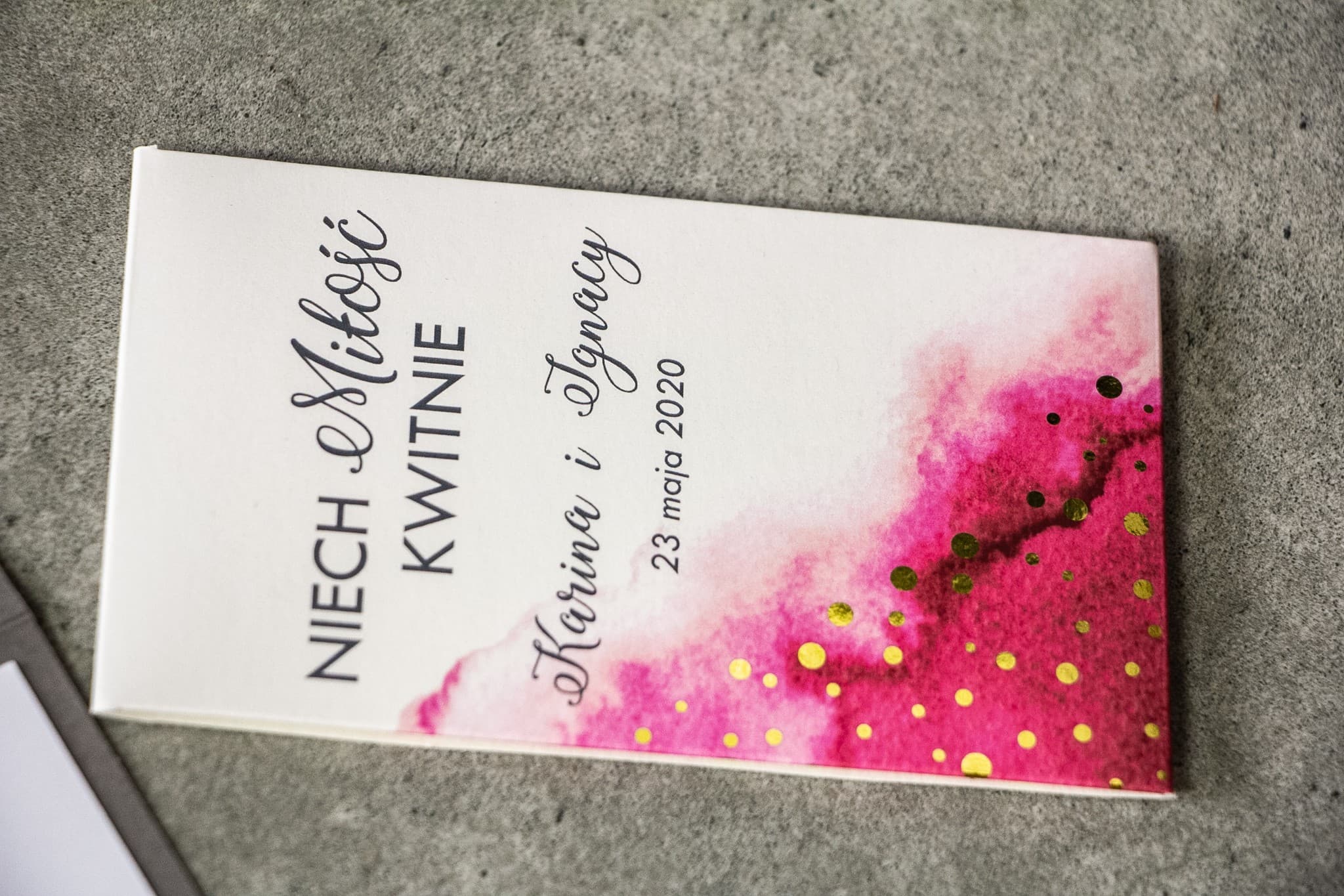 Forget-Me-Not Seeds for Guests | Pink Personalized Wedding Favours with Gold Foiling | Bakarto No. 3