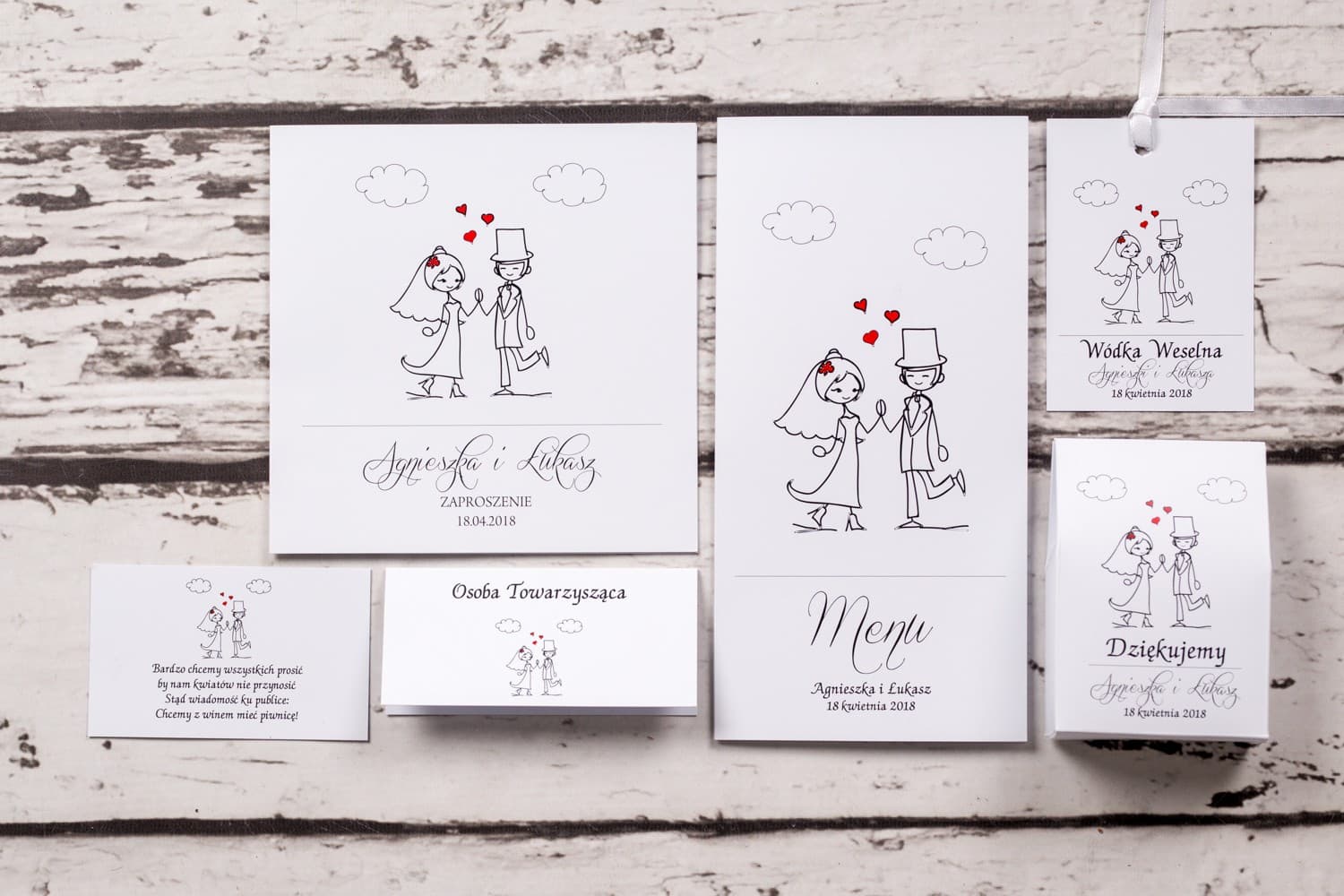 Funny Wedding Invitations with Cartoon Bride and Groom - Bueno No. 2 - 3
