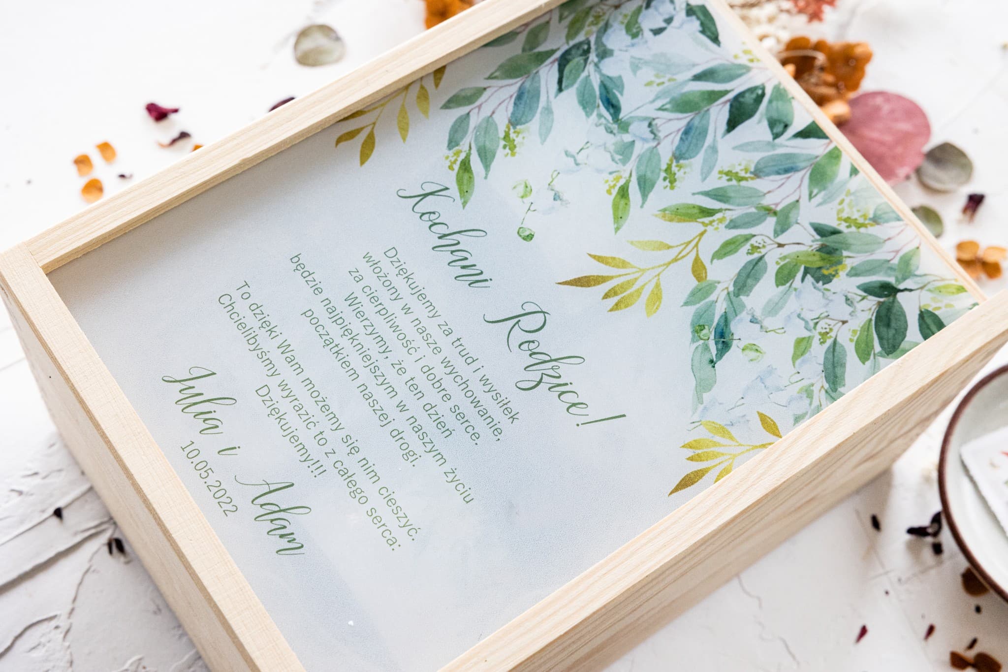 Lily of the Valley Gift Box with Scented Soy Candles | Personalized Wedding Thank You Gift for Parents | Rubin No. 4