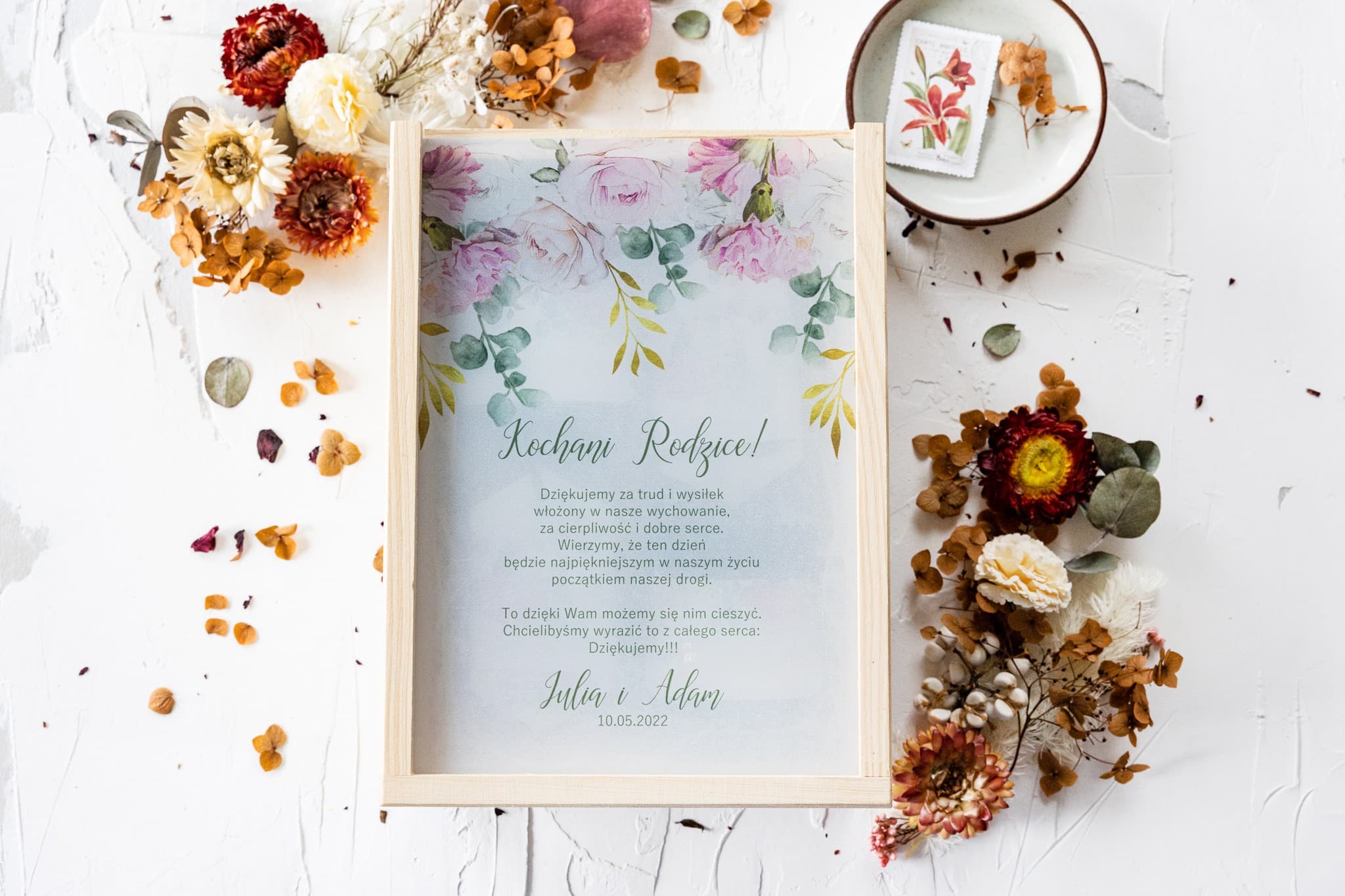 Elegant Soy Candle Gift Box, Personalized Gift | Wedding Thank You for Parents | Rubin No. 9