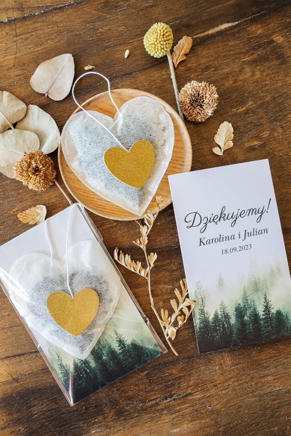 Forest Motif Heart Tea | Wedding Favours & Personalized Keepsakes | Ethereal No. 6