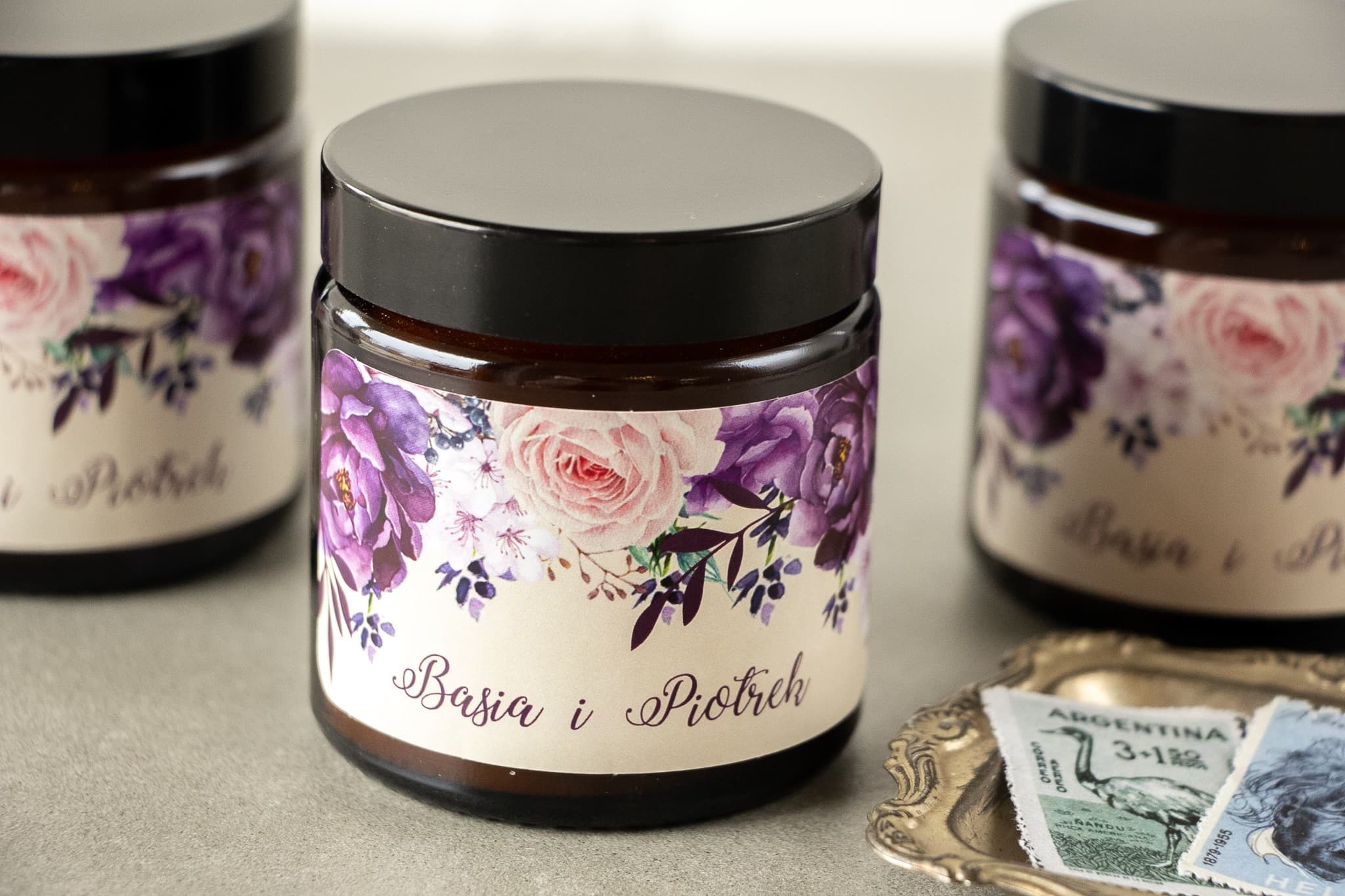 Sojakerze Korani Nr. 5 – Lavendel-Gastgeschenk für Hochzeitsgäste