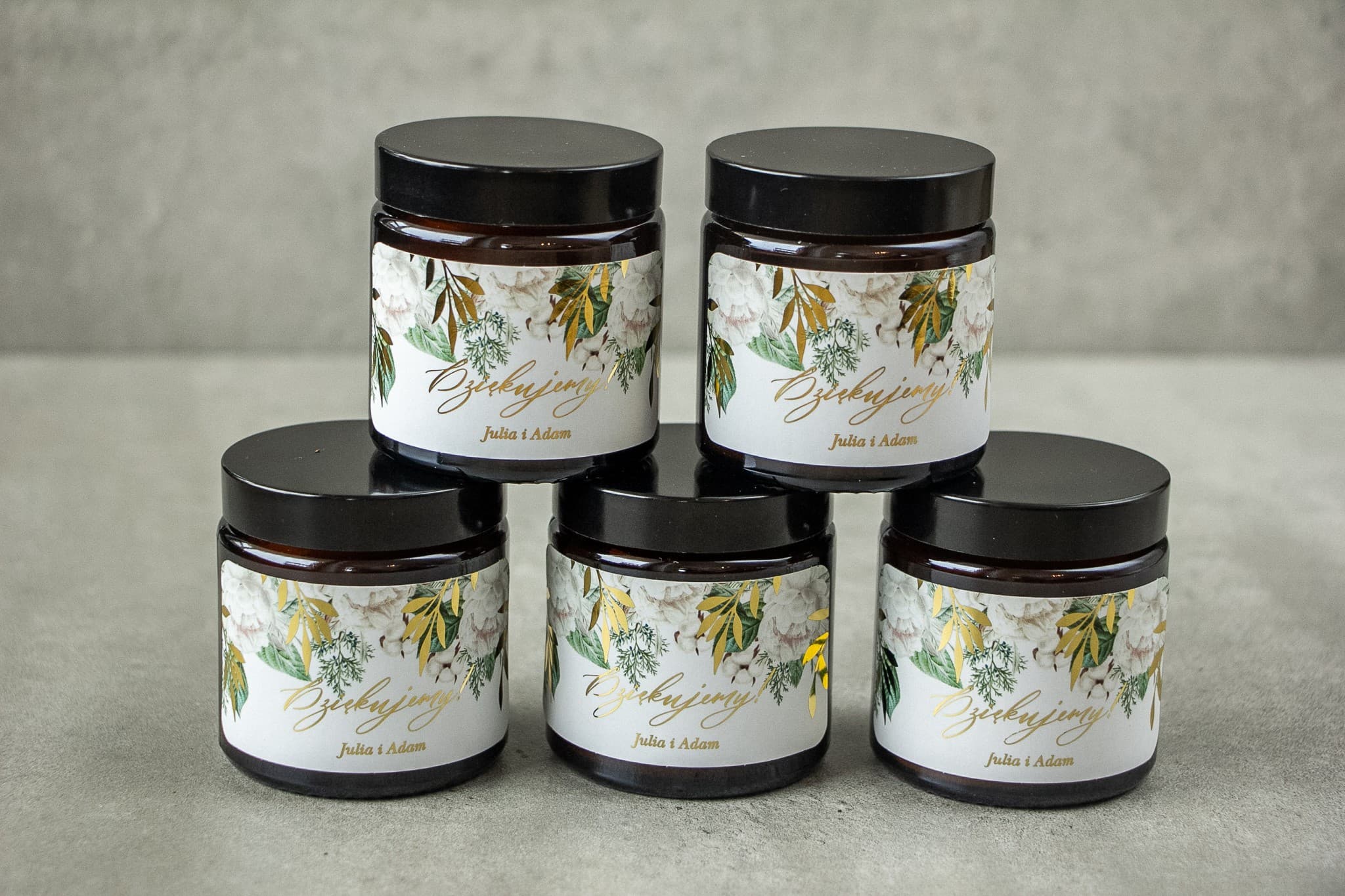 Sojakerze Rubin Nr. 6 – Goldfoliertes Gastgeschenk im Glas - 3