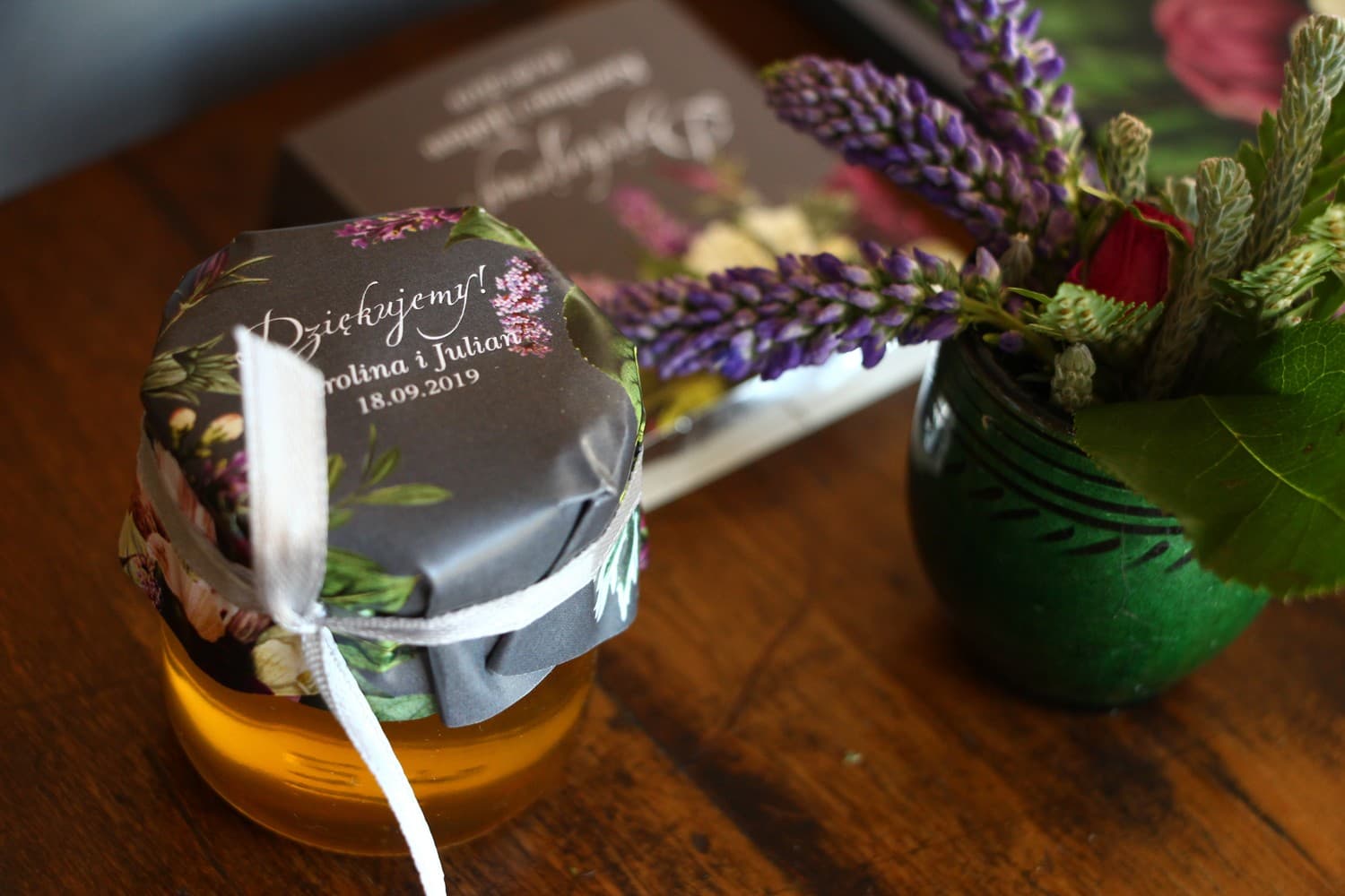 Natural Honey Jar Eteryczne No. 2 – Sweet Vintage Wedding Favour