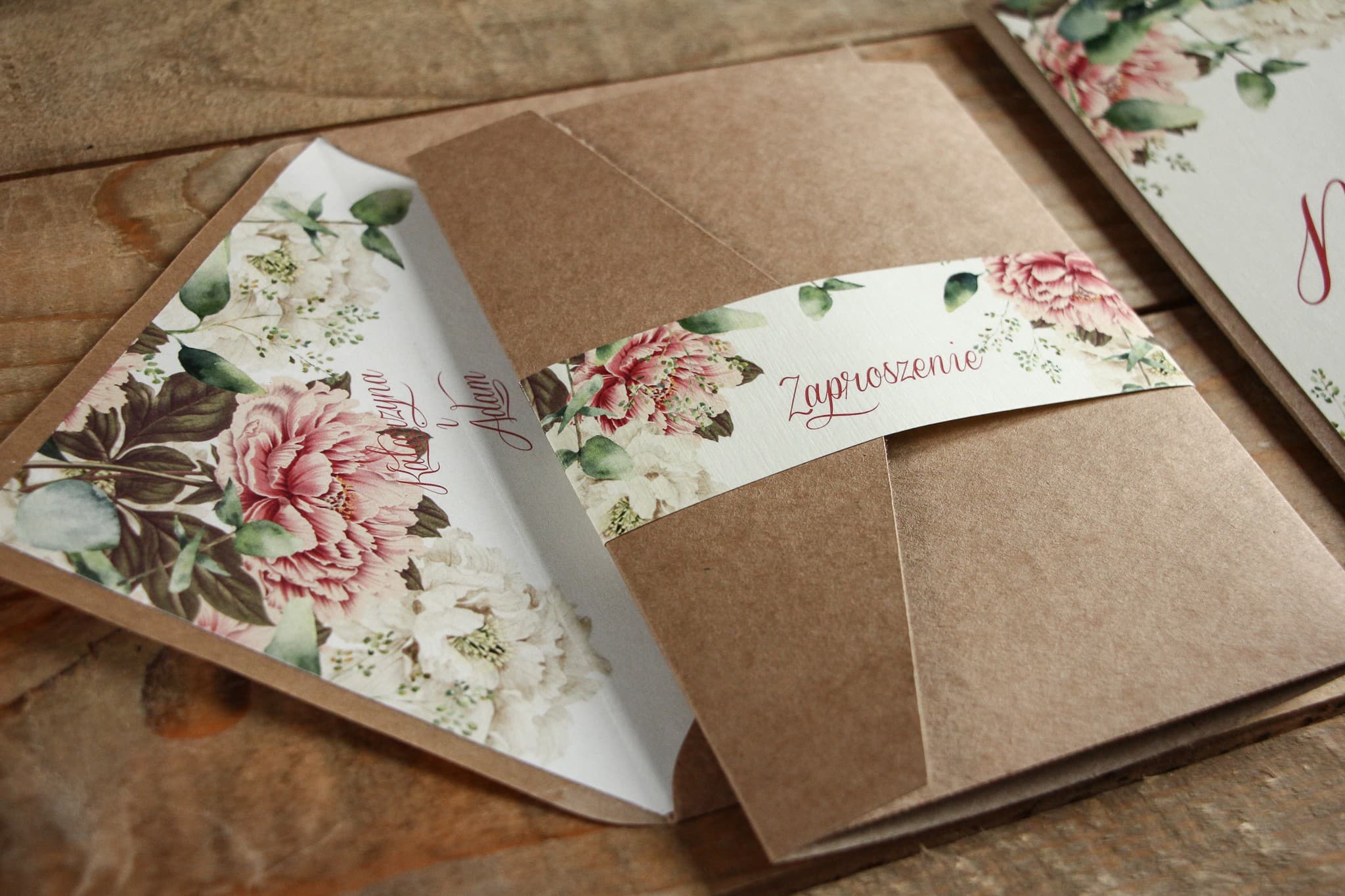 Kraft Design 2 Invitation Sample – Rustic and Eco Style