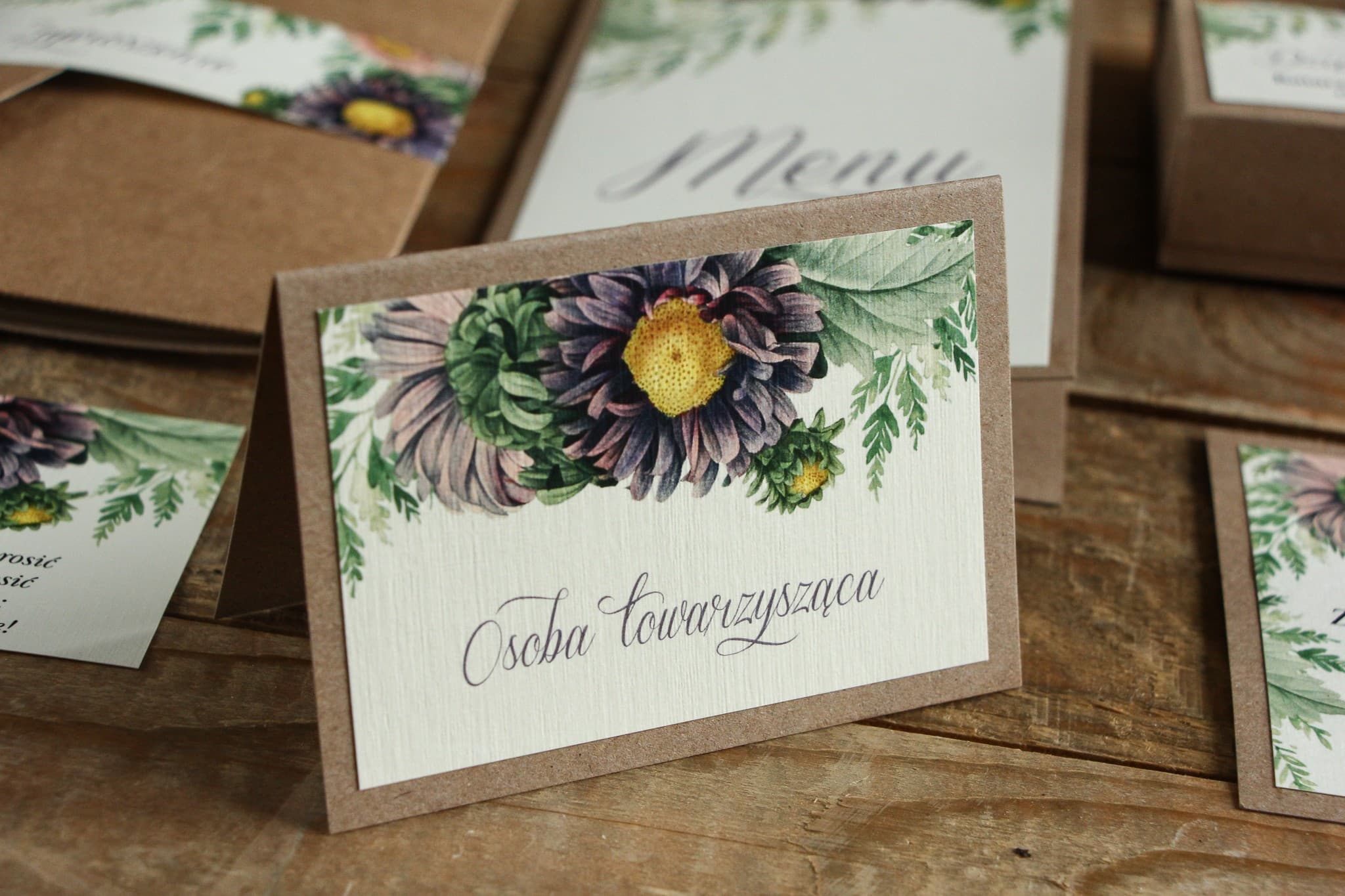 Kraft No. 3 Wedding Place Cards – Rustic Boho Table Cards