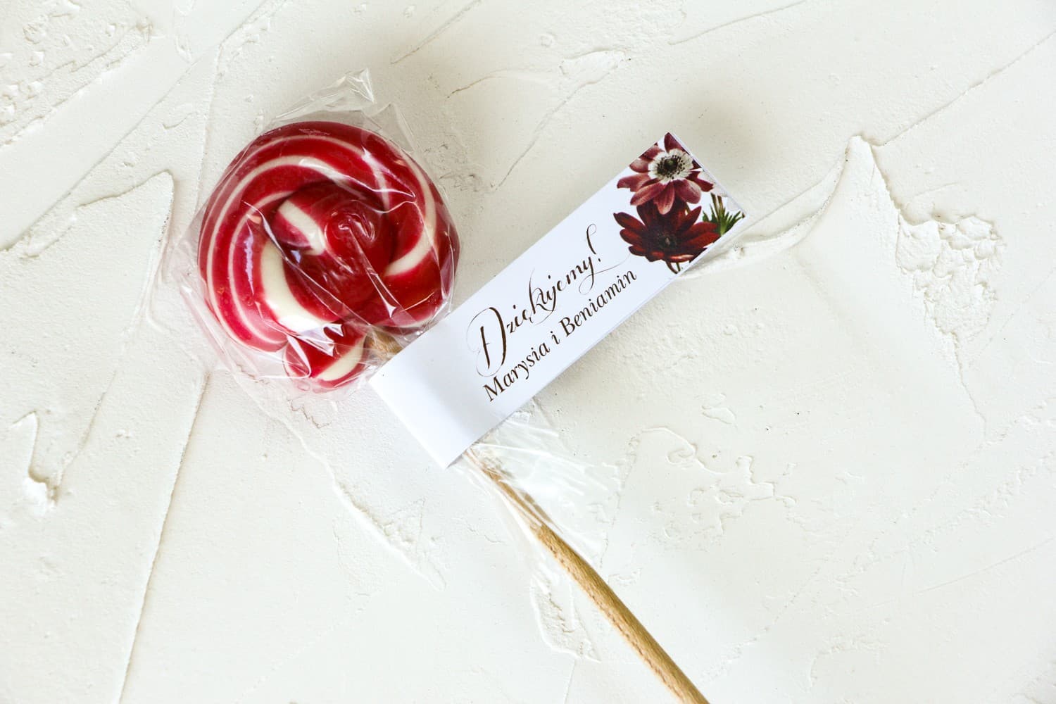 Lecca-Lecca Fatti a Mano con Fiori | Dolci Ringraziamenti per Ospiti Matrimonio | Indygo n. 3