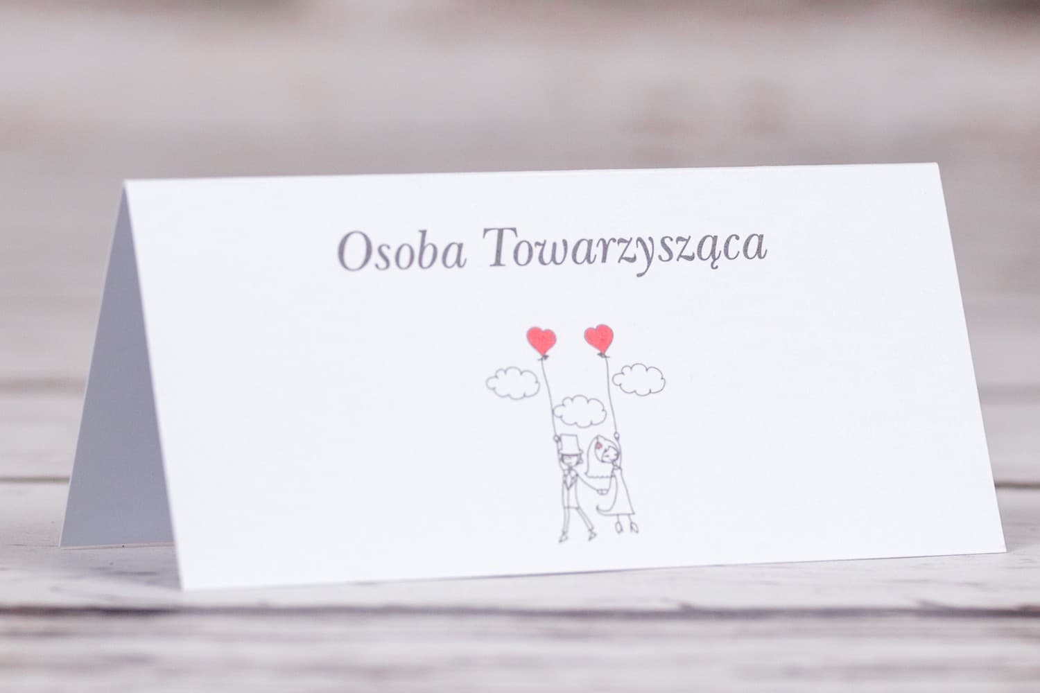 Marcasitios de Boda Bueno n.º 7 – Tarjetas de Mesa con Dibujo Divertido de Novios