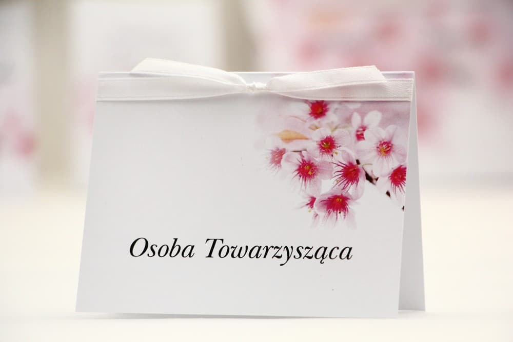 Marcasitios de Boda Elegant nº 23 – Tarjetas de Mesa con Motivo de Flor de Cerezo
