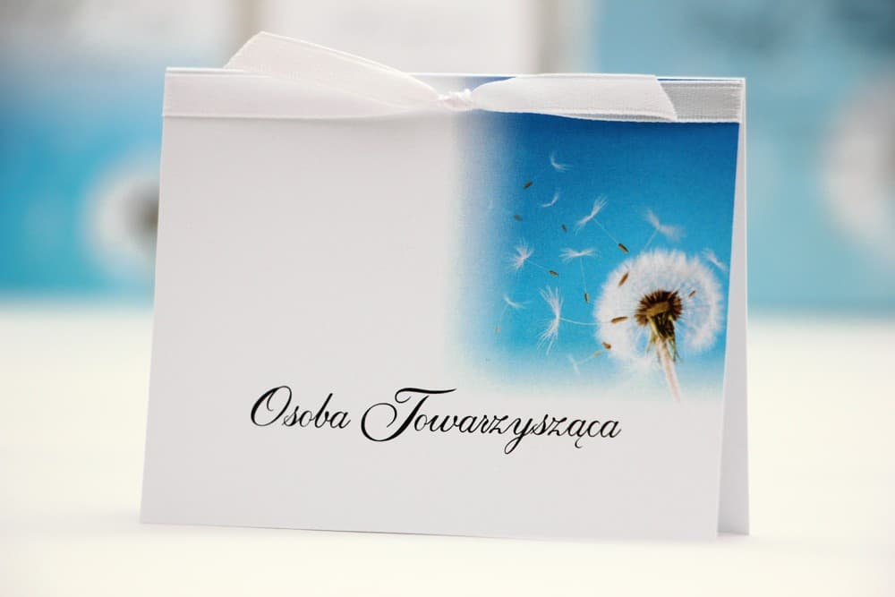 Marcasitios de Boda Elegant n.º 20 – Tarjetas de Mesa con Motivo de Diente de León
