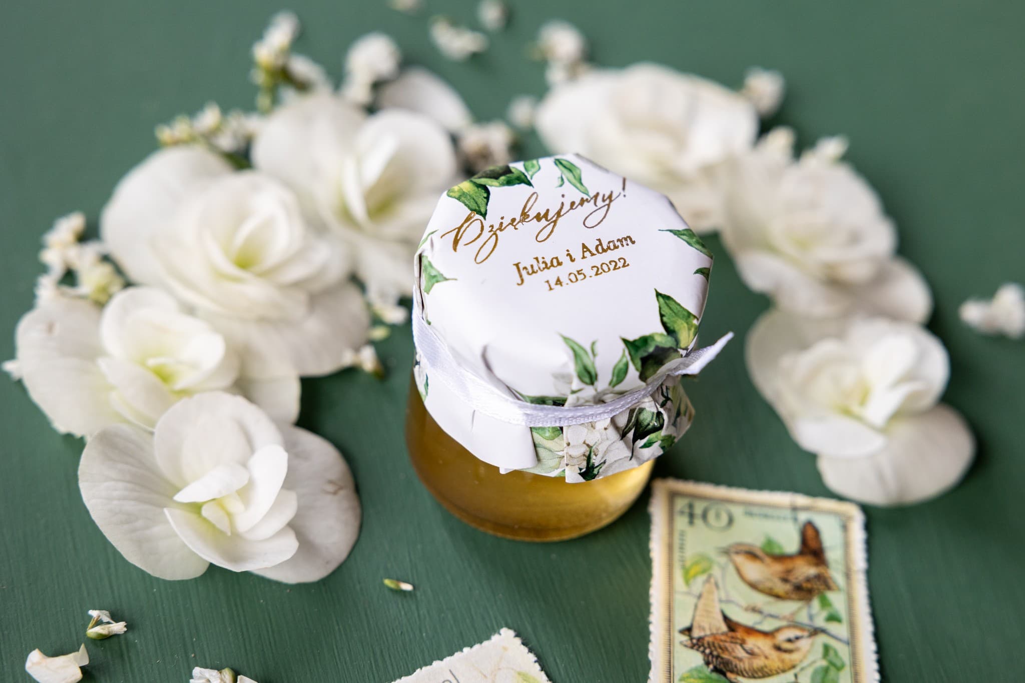 Miele Polacco in Barattolino Rubin n. 11 – Ringraziamento Dorato con Peonia Bianca