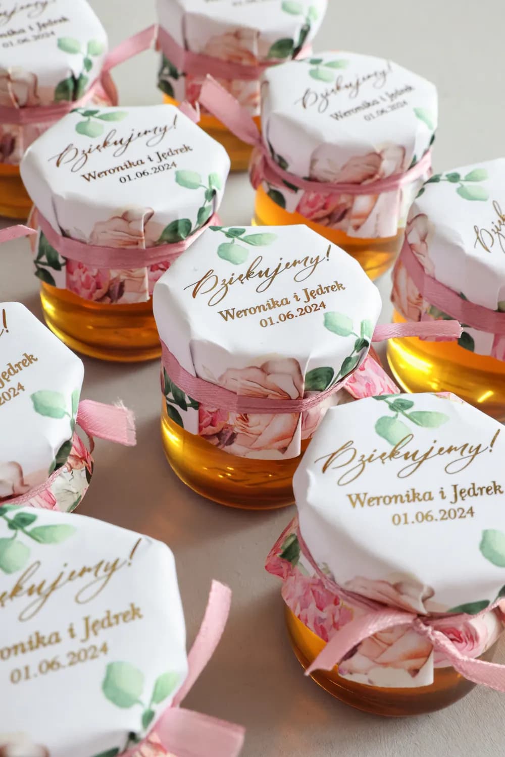 Mielini Nuziali Dorati Avril n. 3 – Miele Naturale con Peonia e Rosa