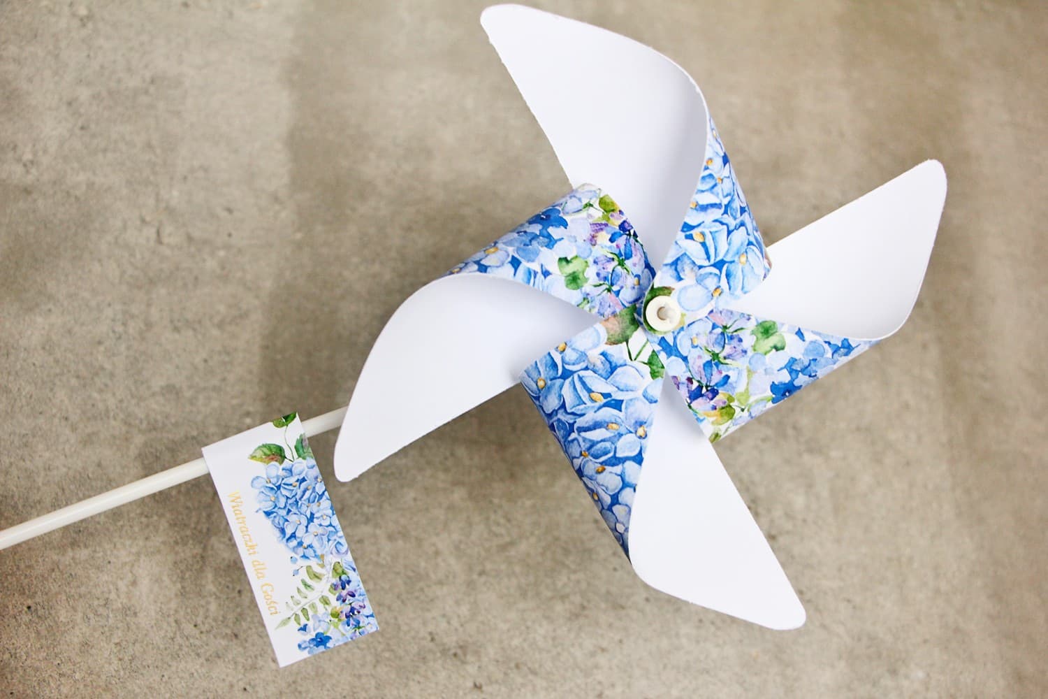 Molinillos con Tu Texto, Flores Azules | Recuerdos Personalizados para Invitados de Boda | Sorento nº 5