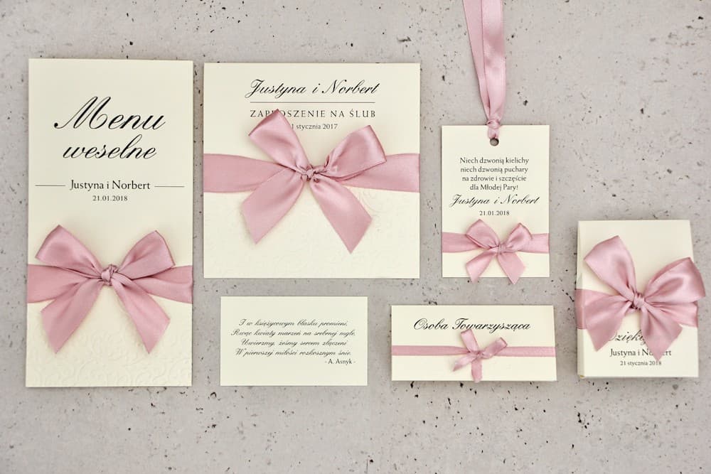 Set de Muestras de Papelería de Boda: Invitación, Mesero, Menú | Muestras de Invitaciones de Boda con Relieve | Belisa nº 3