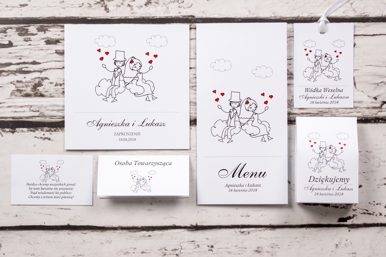 Muestras de Invitaciones de Boda Divertidas | Kit de Muestras de Papelería de Boda | Bueno n.º 3