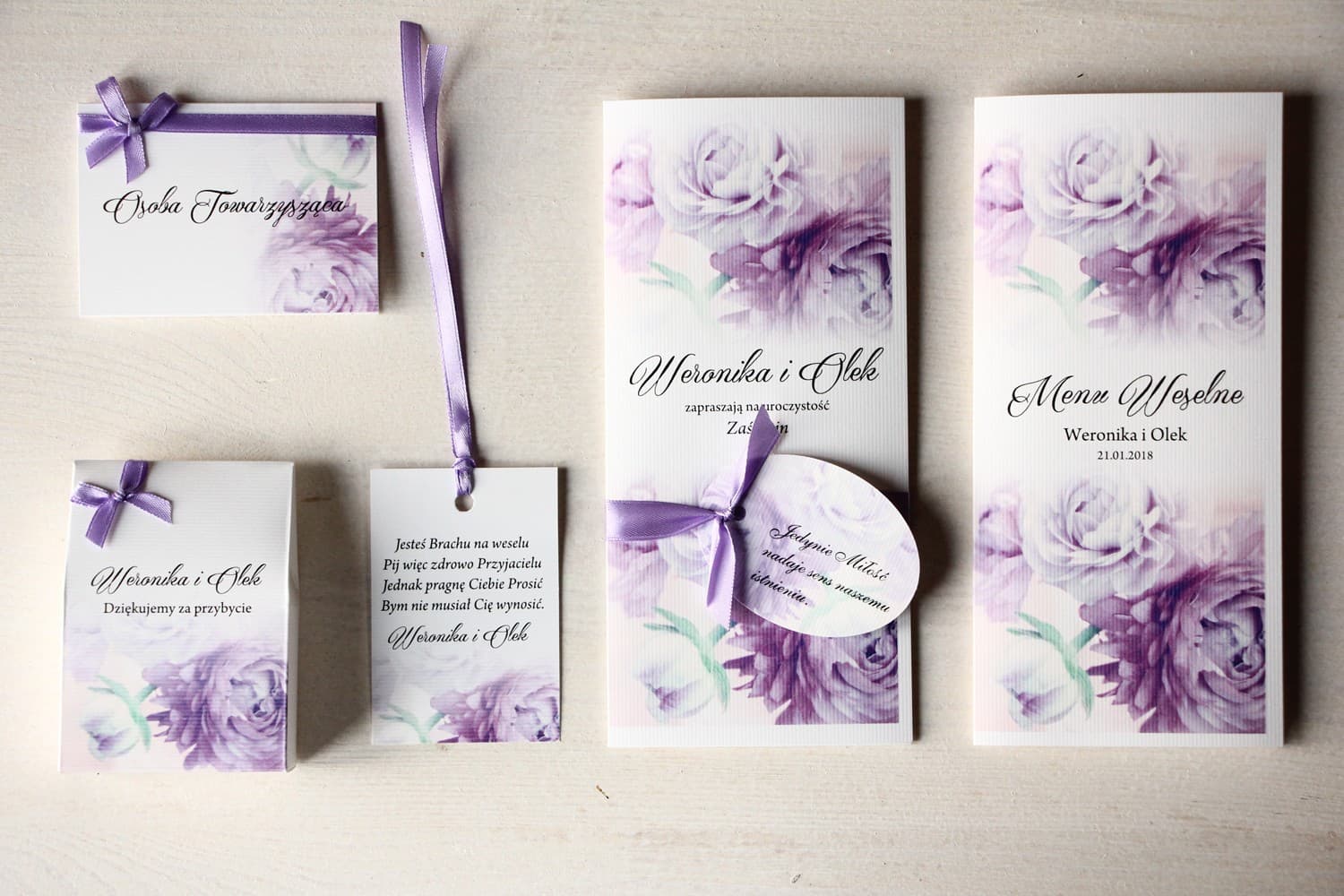 Muestras de Invitaciones de Boda con Imán Florales | Set de Muestra de Papelería | Magnet nº 17