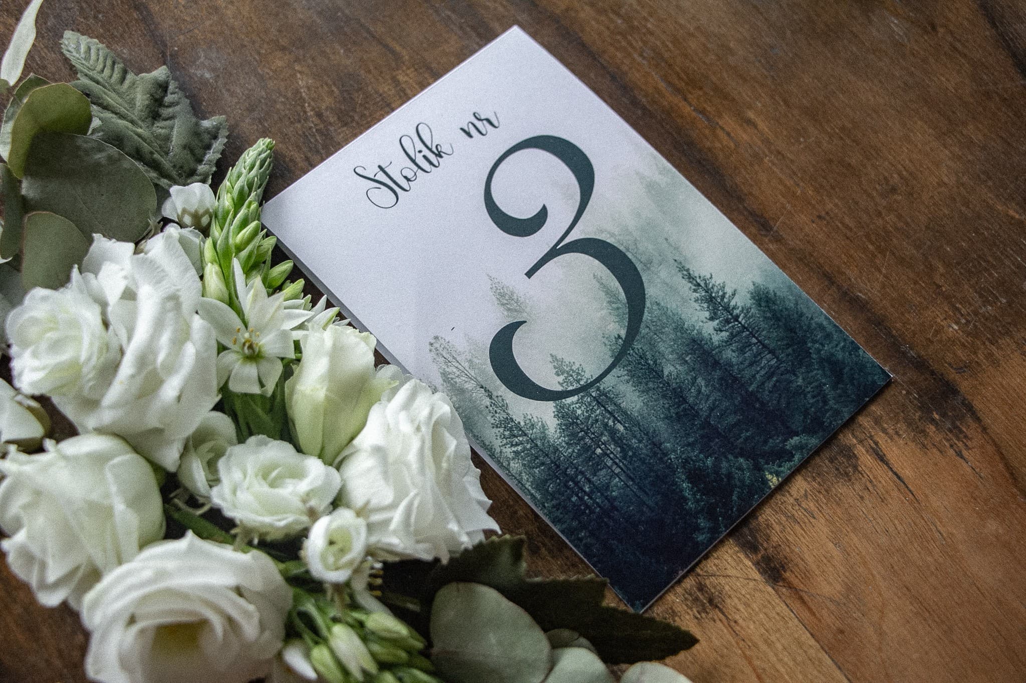 Numéros de Table de Mariage Forêt Verte | Décoration de Table Rustique Boho | Éthéré n° 6