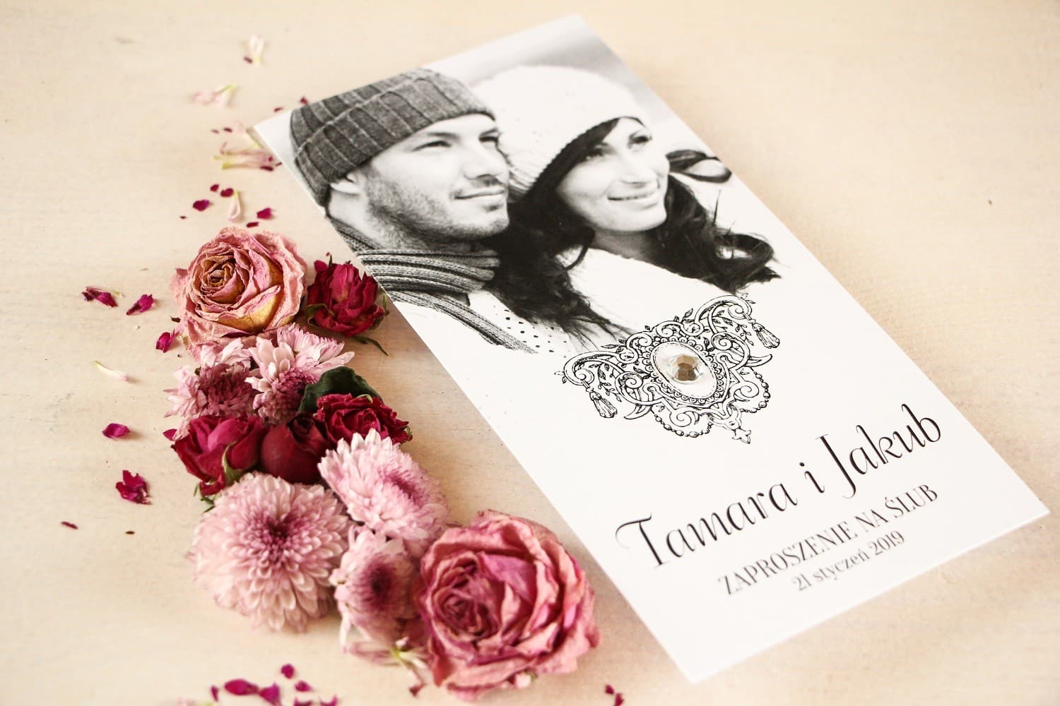 Photo Wedding Invitations with Cubic Zirconia – Photo Collection No. 2