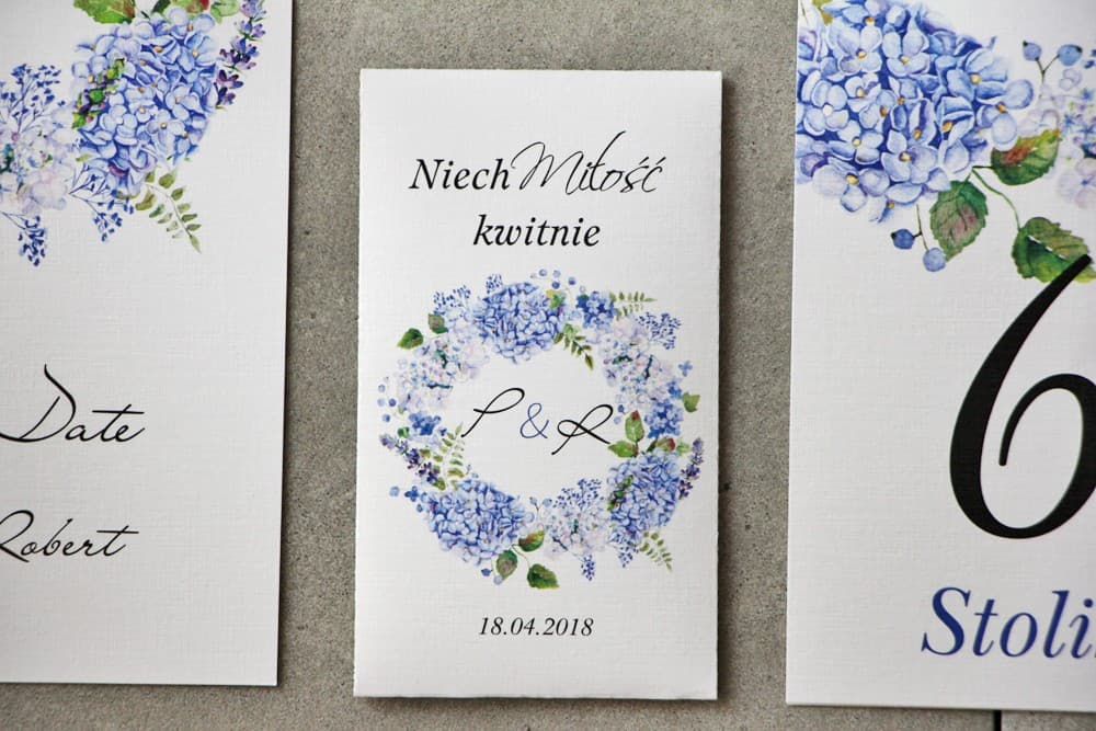 Forget-Me-Not Seeds with Custom Text | Personalized Wedding Favours | Pistachio No. 1