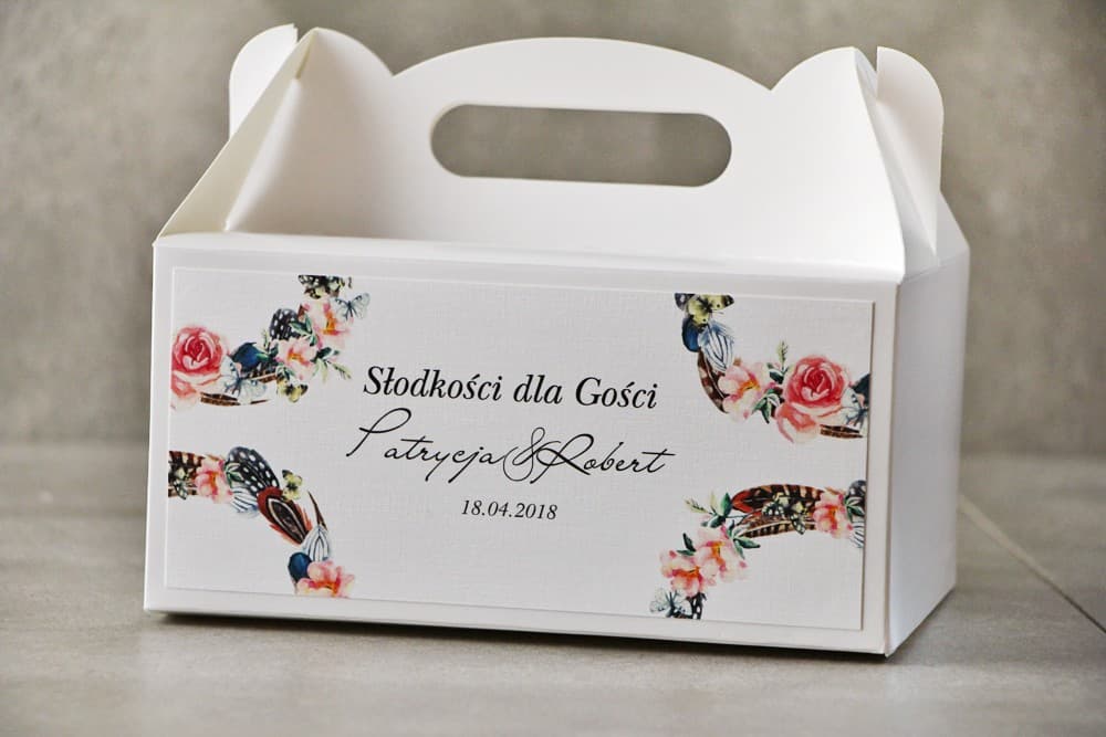 Sage Green Wedding Cake Box with Handle, Personalized | Elegant Cake Packaging for Guests | Sage No. 16
