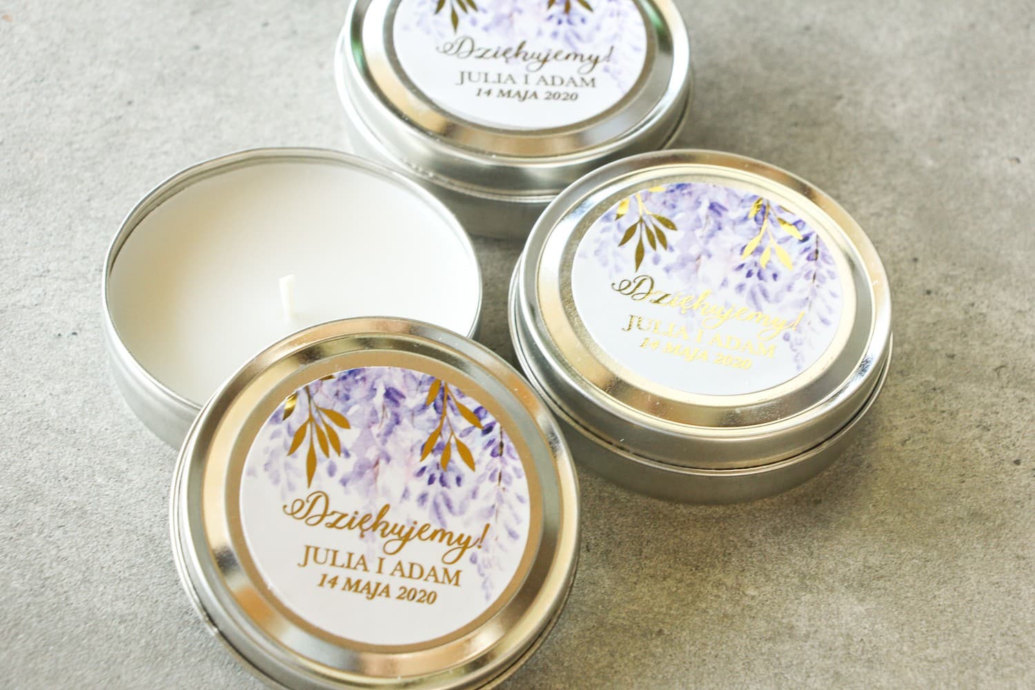 Wedding Favours Rubin No. 5 – Heather Motif Scented Candles