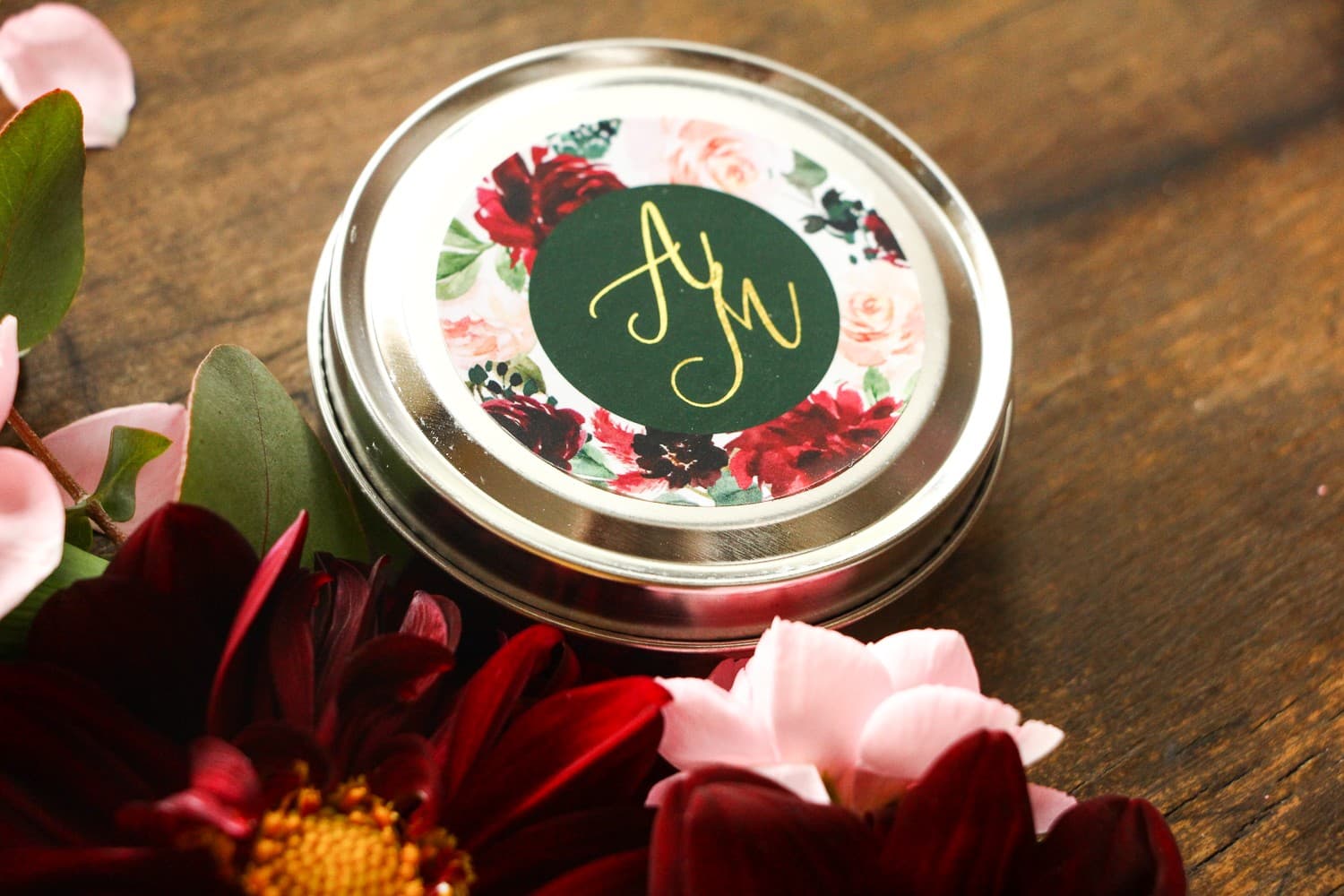 Soreli No. 2 Soy Candle – Peony Motif Wedding Favour