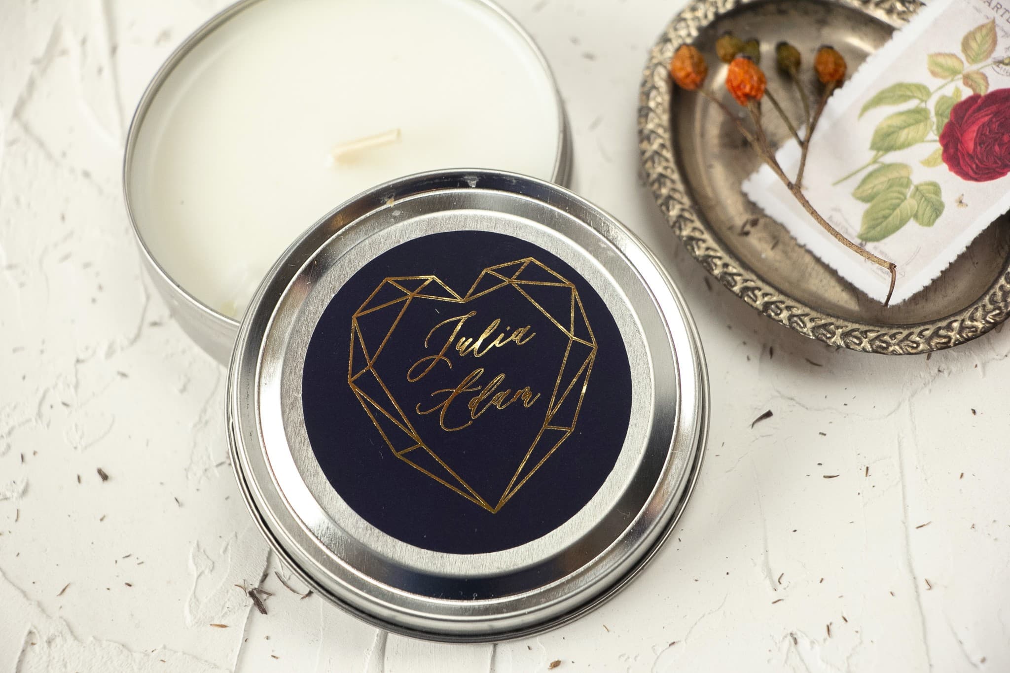 Szafirowe No. 7 Scented Candle – Glamour Style Wedding Favours