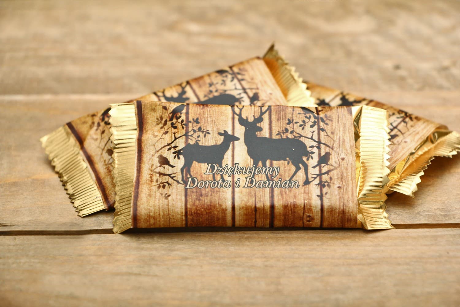 Woodland Deer Wedding Chocolates | Rustic Wedding Favours | Rustic No. 3