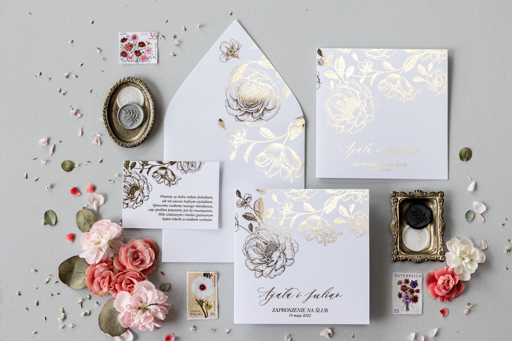 Wedding Invitation and Accessory Sample Pack from Onyks Collection Design 3