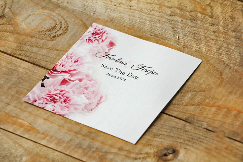 Delicado Save The Date con Claveles Rosas, Motivo Floral Acuarela | Reserva la Fecha, Anuncio de Boda | Acuarela 21