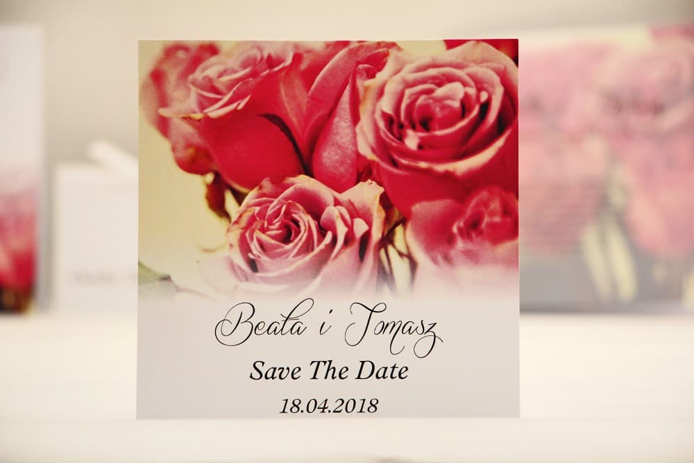 Elegante Save the Date Karte mit Rosen, Klassisch Floral | Kollektion Elegant Nr. 1