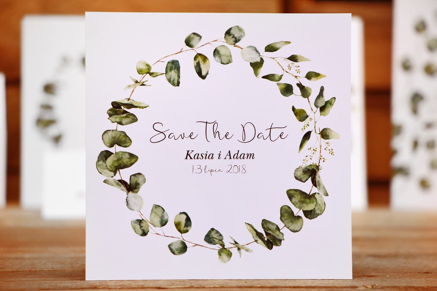 Save The Date Eucalipto Greenery | Anuncio de Boda | Kalia no. 2