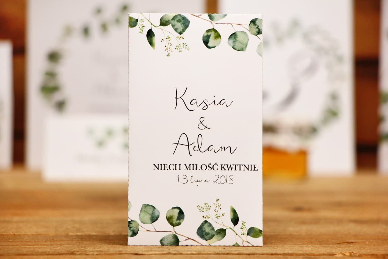 Forget-Me-Not Seeds in Greenery Pouch | Eucalyptus Wedding Favours | Kalia No. 2