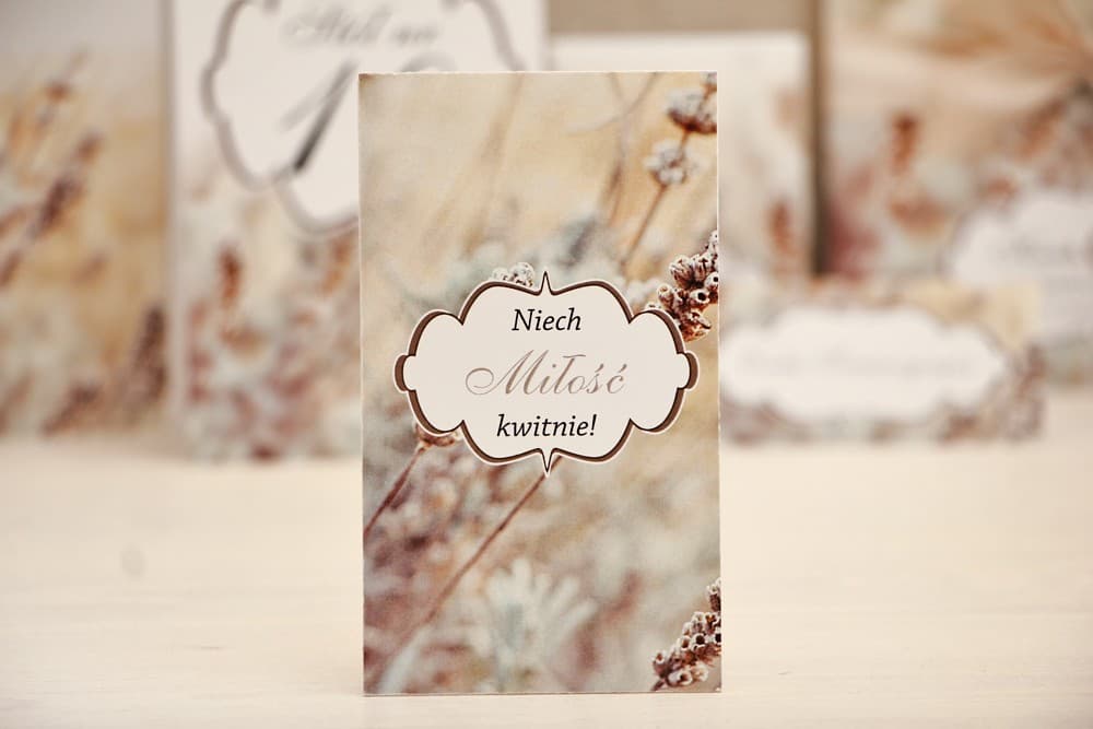 Eco-Friendly Seed Packet Wedding Favours, Wild Grass Motif | Original Gifts for Wedding Guests | Felicja No. 10