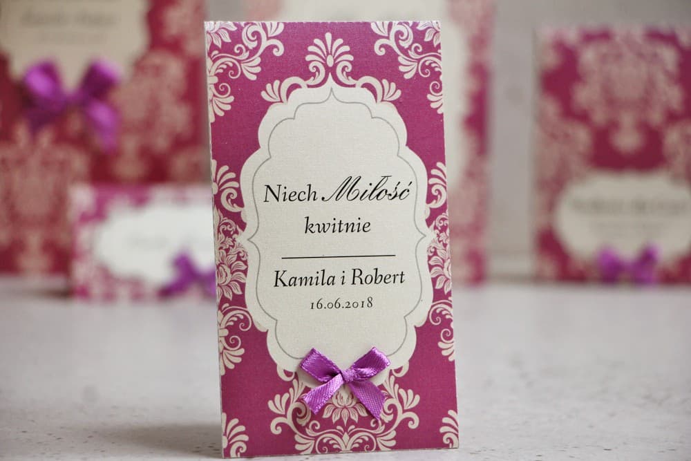 Elegant Wedding Favours with Forget-Me-Not Seeds, Purple Ornaments | Unique Guest Gifts | Ornament No. 7