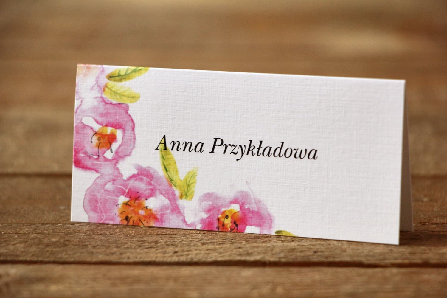 Segnaposto per tavolo nuziale - Fiori Dipinti n. 20 - Polveroso - accessori nuziali